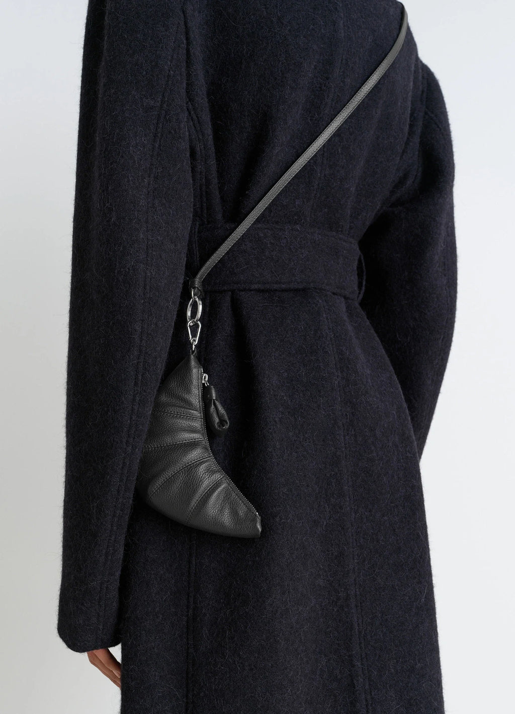 크루아상 크로스바디 동전 지갑